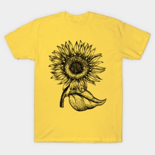 Sunflower Spring Summer Flowers Floral T-Shirt